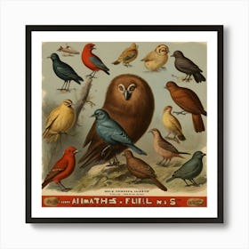 Default Default Vintage And Retro Animal Advertising Aestethic 2 (2) Art Print