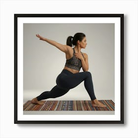 Yoga Pose Energy Art Print