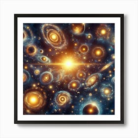 Galaxy In Space Poster