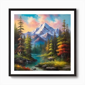 Mountain Lake 3 Art Print