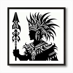 Indian Warrior Art Print