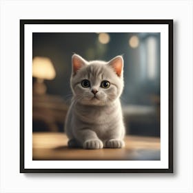 British Shorthair Kitten 6 Art Print