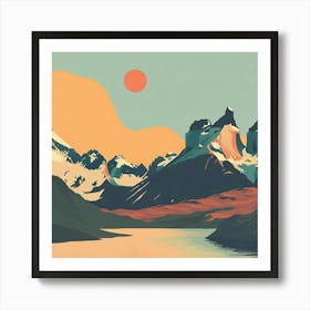 Mountain Landscape 1 Art Print