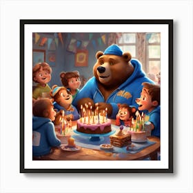 Masha And The Bear Art Print