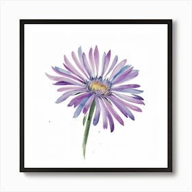 Purple Daisy Art Print