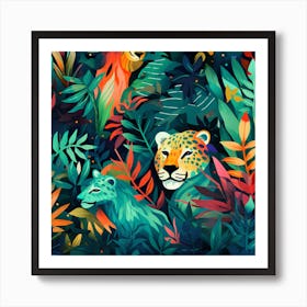 Jungle Seamless Pattern Art Print