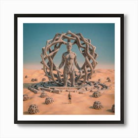 Sand Sculpture 54 Art Print