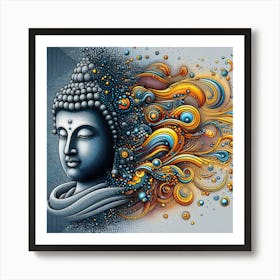 Buddha Greeting Card Art Print