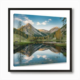 A Wall Art Of A Serene Landscape With A Calm Lake E6qwx9t Qamkvgsq7gmelw Cgk7h9h7qzq0anfri351eq Art Print