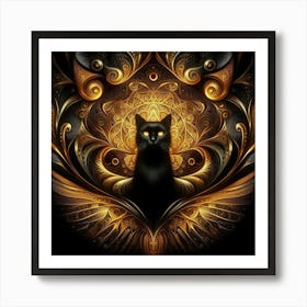 Black Cat Art Print