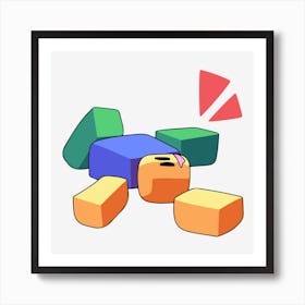 killed on roblox Art Print