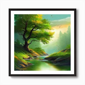 Tree In The Forest 17 Art Print