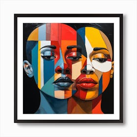 Two Women 3 Art Print