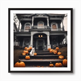 Halloween House 12 Art Print