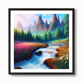 Mountain Stream 5 Art Print