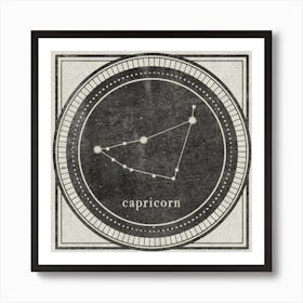 Zodiac Capricorn Art Print