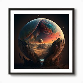 Planet Earth 4 Art Print