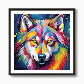 Wolf Painting Art Print