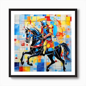 Knight On Horseback 5 Art Print