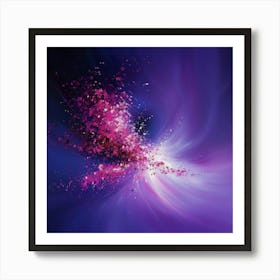 Purple Explosion Art Print