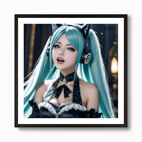 Anime Cosplay Art Print