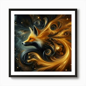 Golden Fox Art Print