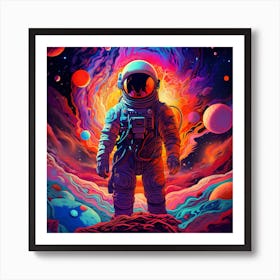 Space Astronaut Art Print