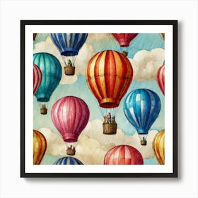 Hot Air Balloons 3 Art Print