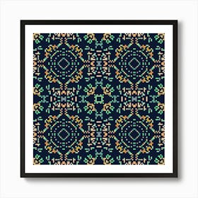 variety of multicolored squares 4 Art Print