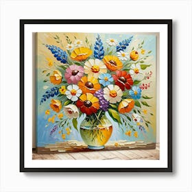 Flowers In A Vase 10 Art Print