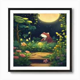 Fox In The Forest Art Print