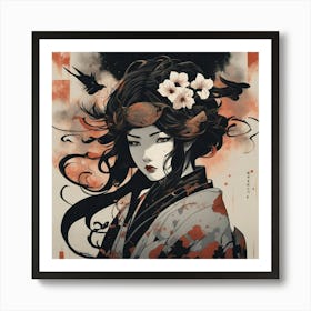 Geisha Art Print