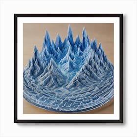 3d Printed Ice Sculpture Art Print