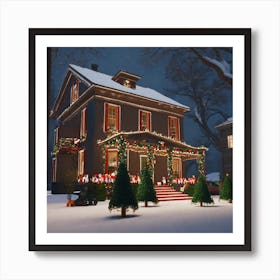 Christmas House 44 Art Print