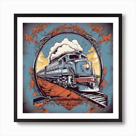 Train On The Tracks Art Print