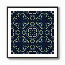 Abstract geometric pattern 1 Art Print