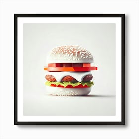 Cheeseburger Iconic (92) Art Print