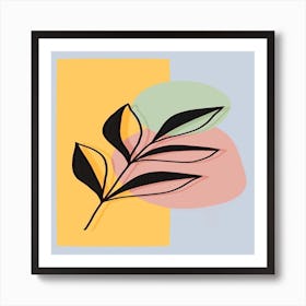 Abstract Leaf Art Print