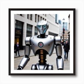 Robot In London 17 Art Print