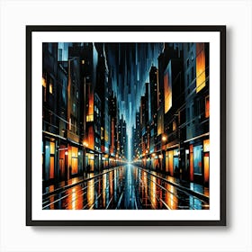 City At Night Art Print