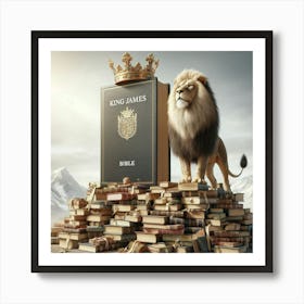 Kjv With Regal Lion Art Print