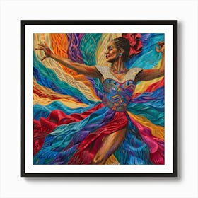 Latin Dancer 2 Art Print