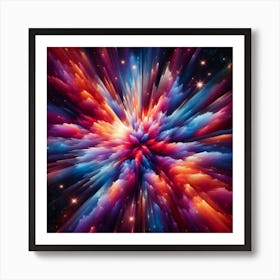 Cosmic Bloom Art Print