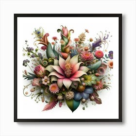 Flowers Bouquet Art Print