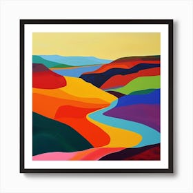 Abstract Travel Collection Angola 1 Art Print