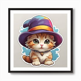 kitty Cute Style Cartoon Cute Super Art Print