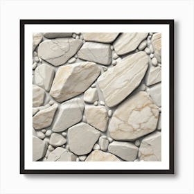 Realistic Stone Flat Surface For Background Use (25) Art Print