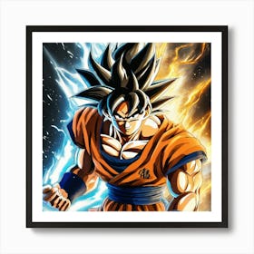 Dragon Ball Z Wallpaper 6 Art Print