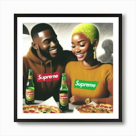 Supreme Pizza 9 Art Print