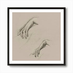 Two Hands Art Print